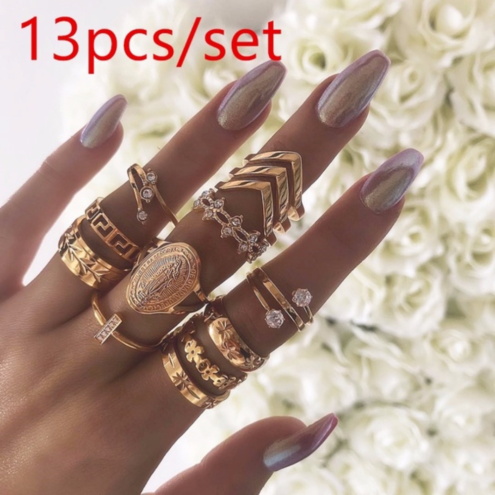 NEW! 13pc VINTAGE rings SET!